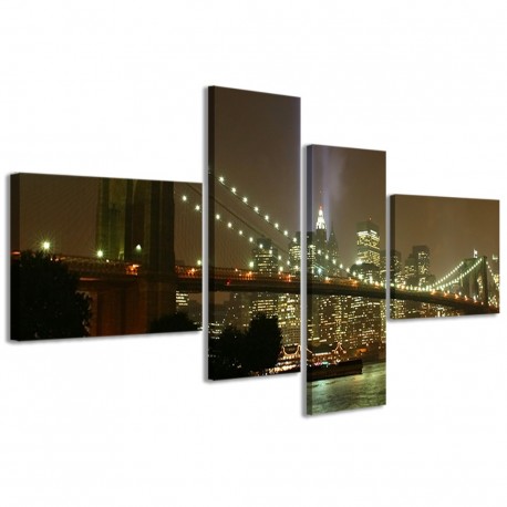 Quadro Poster Tela New York Bridge VII 160x70 - 1