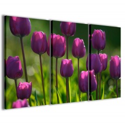 Quadro Poster Tela Pink Tulips 120x90
