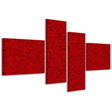 Quadro Poster Tela Abstract Red 160x70 - 1