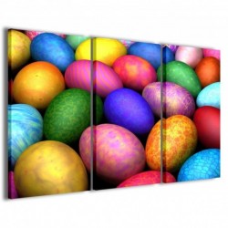 Quadro Poster Tela Egg Colors 100x70 - 1