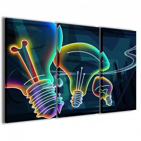 Quadro Poster Tela Fluorescent Lights 100x70 - 1