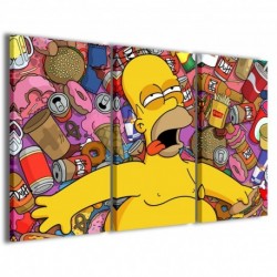 Quadro Poster Tela Homer simpson 100x70