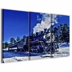 Quadro Poster Tela Locomotive 100x70 - 1