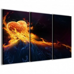 Quadro Poster Tela Love Fire 100x70 - 1