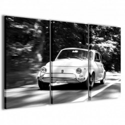 Quadro Poster Tela Old Car Fiat 500 100x70