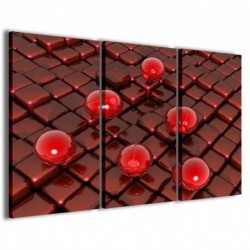 Quadro Poster Tela Red Ball Effect 100x70