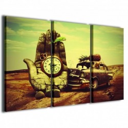 Quadro Poster Tela Surrealism Vintage Car 100x70