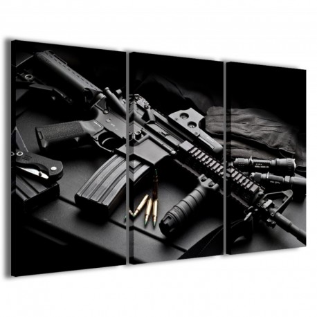 Quadro Poster Tela Army Soft Air 100x70 - 1