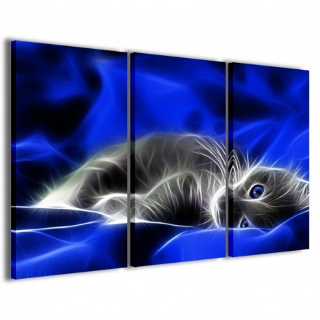 Quadro Poster Tela Cat V 100x70 - 1