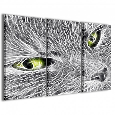 Quadro Poster Tela Surreal Cat II 100x70 - 1