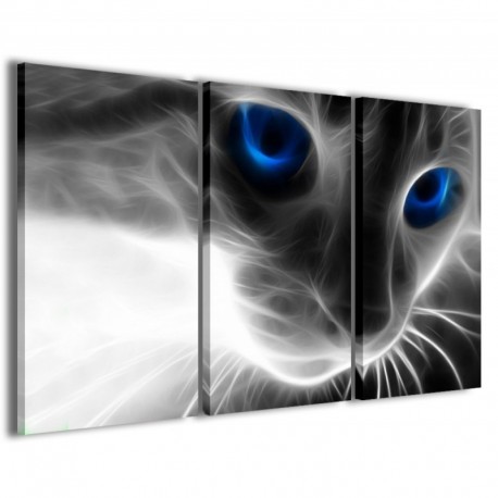 Quadro Poster Tela Tue Cat Digital Art 100x70 - 1