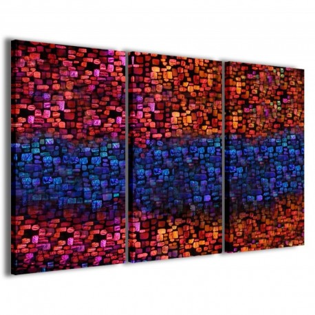 Quadro Poster Tela Colorful Mosaic 100x70 - 1