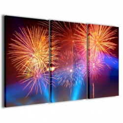 Quadro Poster Tela Fireworks 100x70