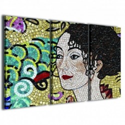 Quadro Poster Tela Mosaic Color 100x70