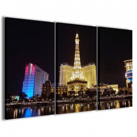 Quadro Poster Tela Las Vegas at Night 100x70 - 1