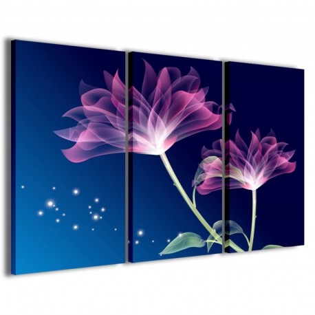 Quadro Poster Tela Flower Digital I 100x70 - 1