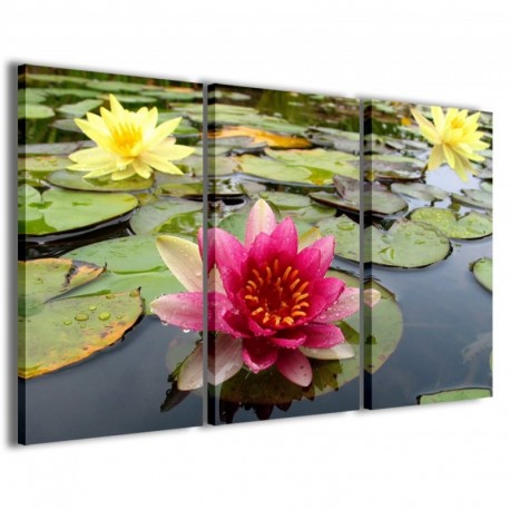 Quadro Poster Tela Flower Water I 100x70 - 1