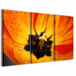 Quadro Poster Tela Orange Flower 100x70 - 1