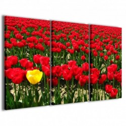 Quadro Poster Tela Singolar Tulips 100x70