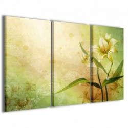 Quadro Poster Tela Vectorial Flower 100x70