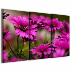 Quadro Poster Tela Violet Flowers III 100x70 - 1