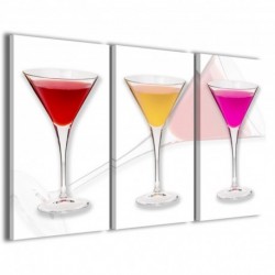 Quadro Poster Tela Color Drink 100x70 - 1