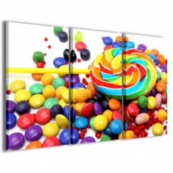 Quadro Poster Tela Colored Gummy 100x70 - 1