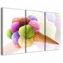 Quadro Poster Tela Ice Cream III 100x70