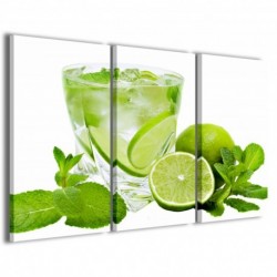 Quadro Poster Tela Mojito III 100x70