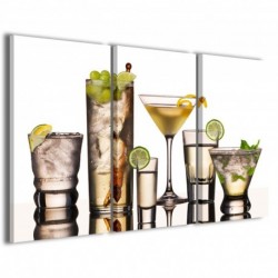 Quadro Poster Tela Multi Cocktail 100x70