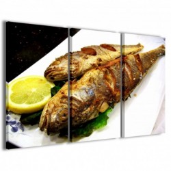 Quadro Poster Tela Piatto-Pesce-III 100x70 - 1