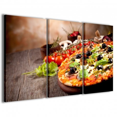 Quadro Poster Tela Pizza II 100x70 - 1