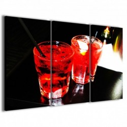 Quadro Poster Tela Red Alcool Drink 100x70 - 1