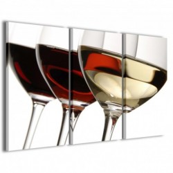 Quadro Poster Tela Tris Wine Color 100x70