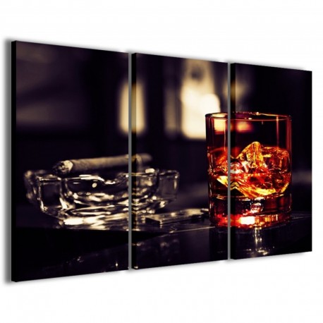 Quadro Poster Tela Whisky III 100x70 - 1