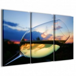 Quadro Poster Tela White wine 100x70