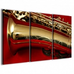 Quadro Poster Tela Sax Instrument 100x70 - 1