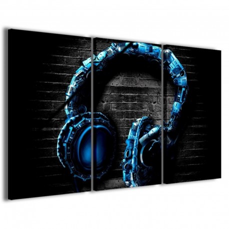 Quadro Poster Tela Silent Music 100x70 - 1