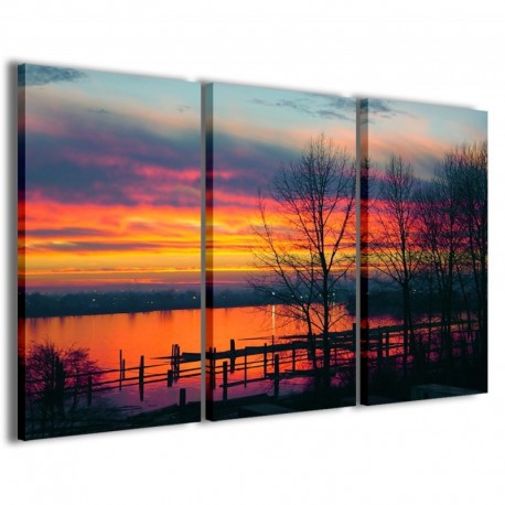 Quadro Poster Tela Coquitlam Sunset 100x70 - 1