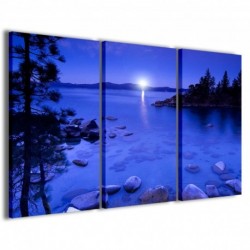 Quadro Poster Tela Moonlight Lake 100x70