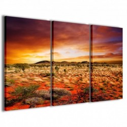 Quadro Poster Tela Orange Dune 100x70