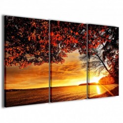 Quadro Poster Tela Red Sunset 100x70