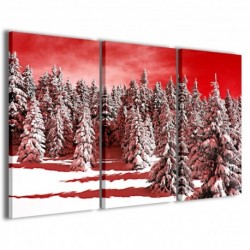 Quadro Poster Tela Snowy Forest 100x70