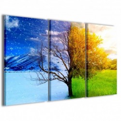 Quadro Poster Tela Summer Winter 100x70