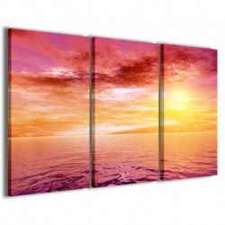 Quadro Poster Tela Tropical Sunset 100x70