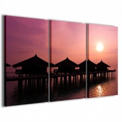 Quadro Poster Tela Sunset 100x70 - 1