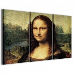 Quadro Poster Tela Leonardo Da Vinci La Gioconda 100x70