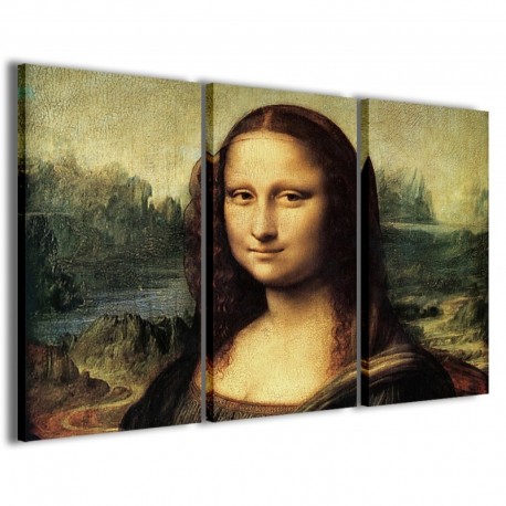 Quadro Poster Tela Leonardo Da Vinci La Gioconda 100x70 - 1